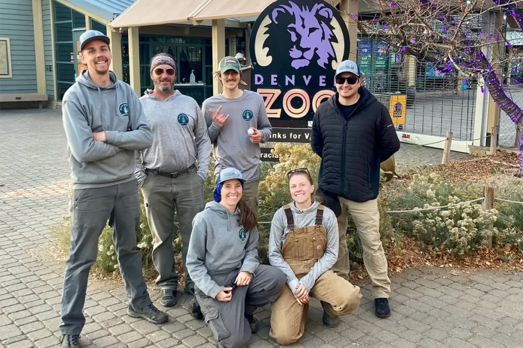 Blue Spruce Horticulture team member photo at the Denver Zoo.