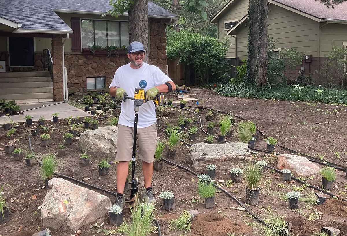Blue Spruce Horticulture staff installing plants and creating beautiful landscapes.