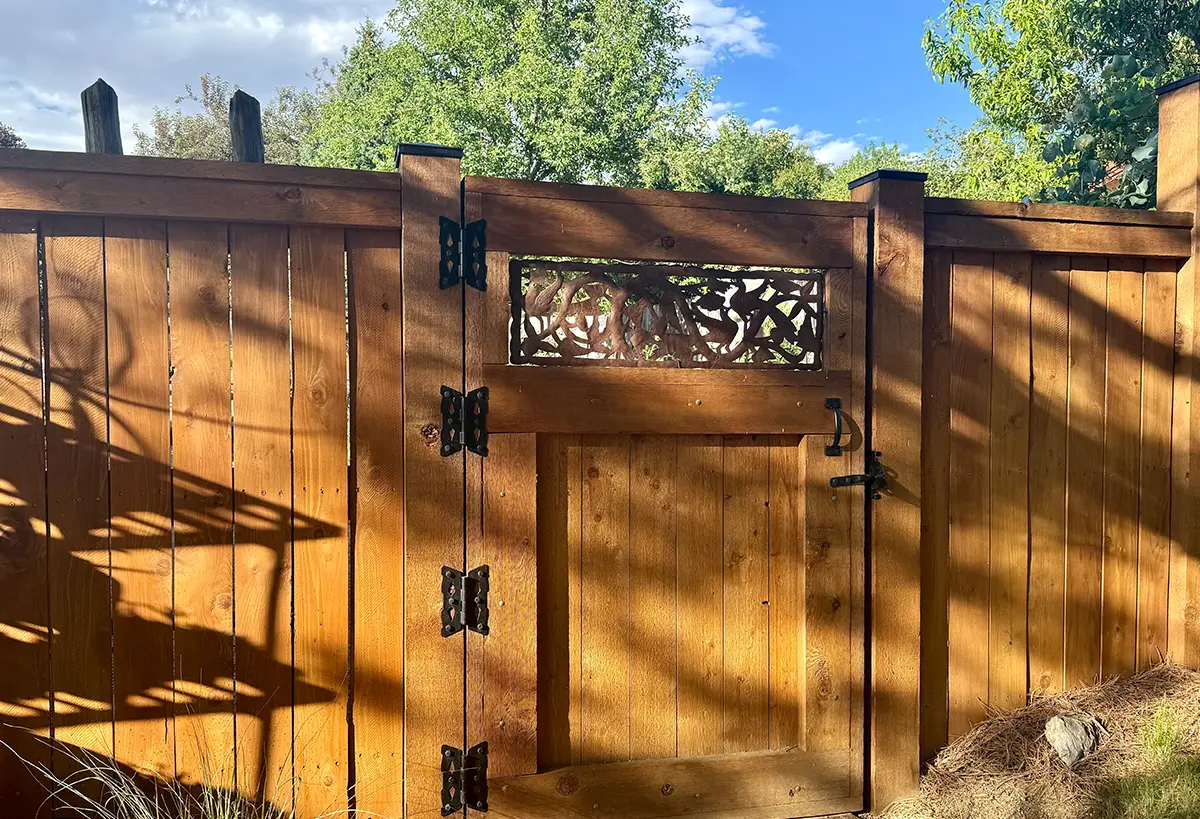 Entry of a gate in Northern Colorado