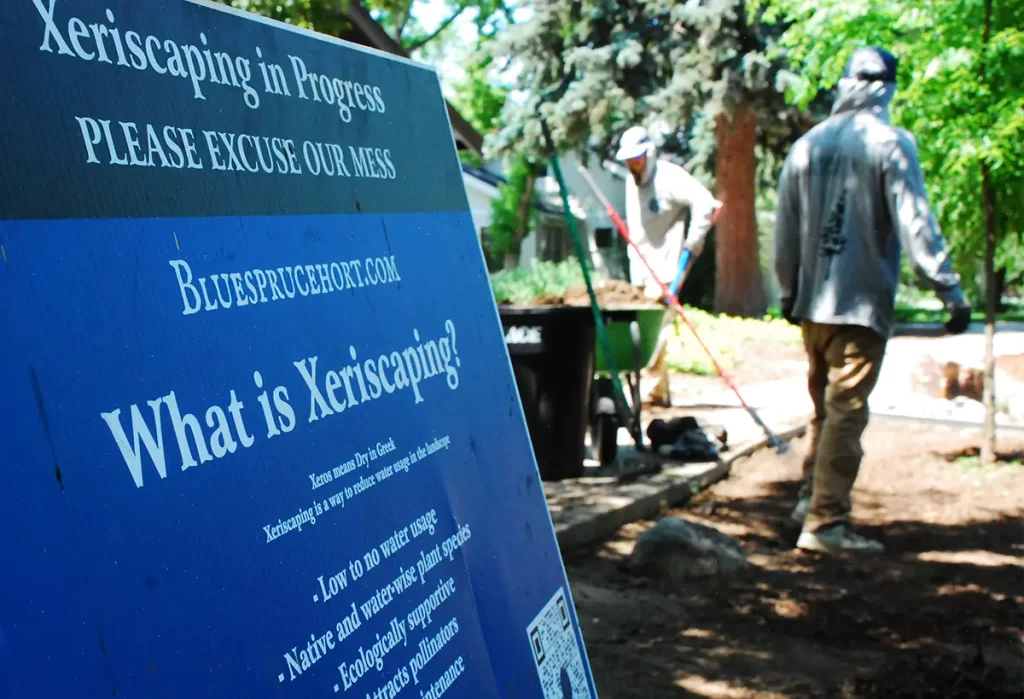 What is Xeriscaping sign