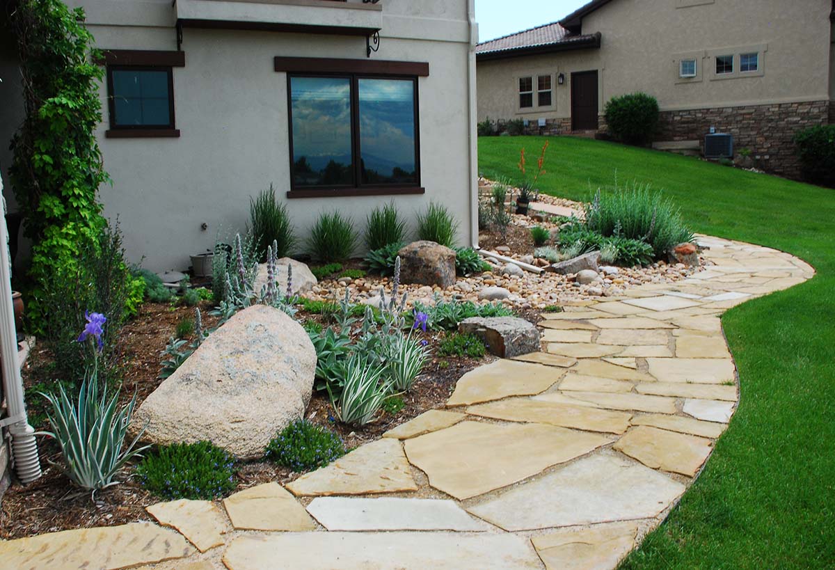 flagstone walkway